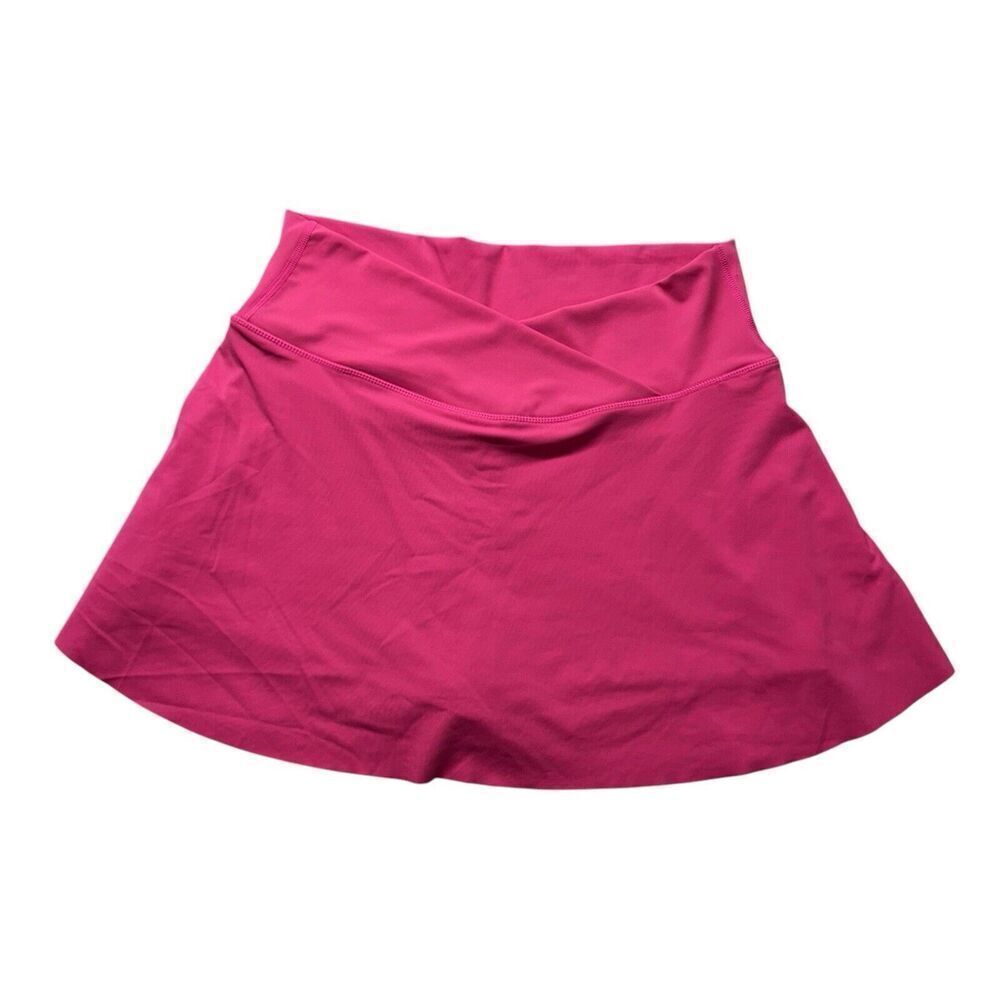 Women’s Sz XL Hot Pink Sport Performance Stretch Skirt w/Bike Shorts Stretch